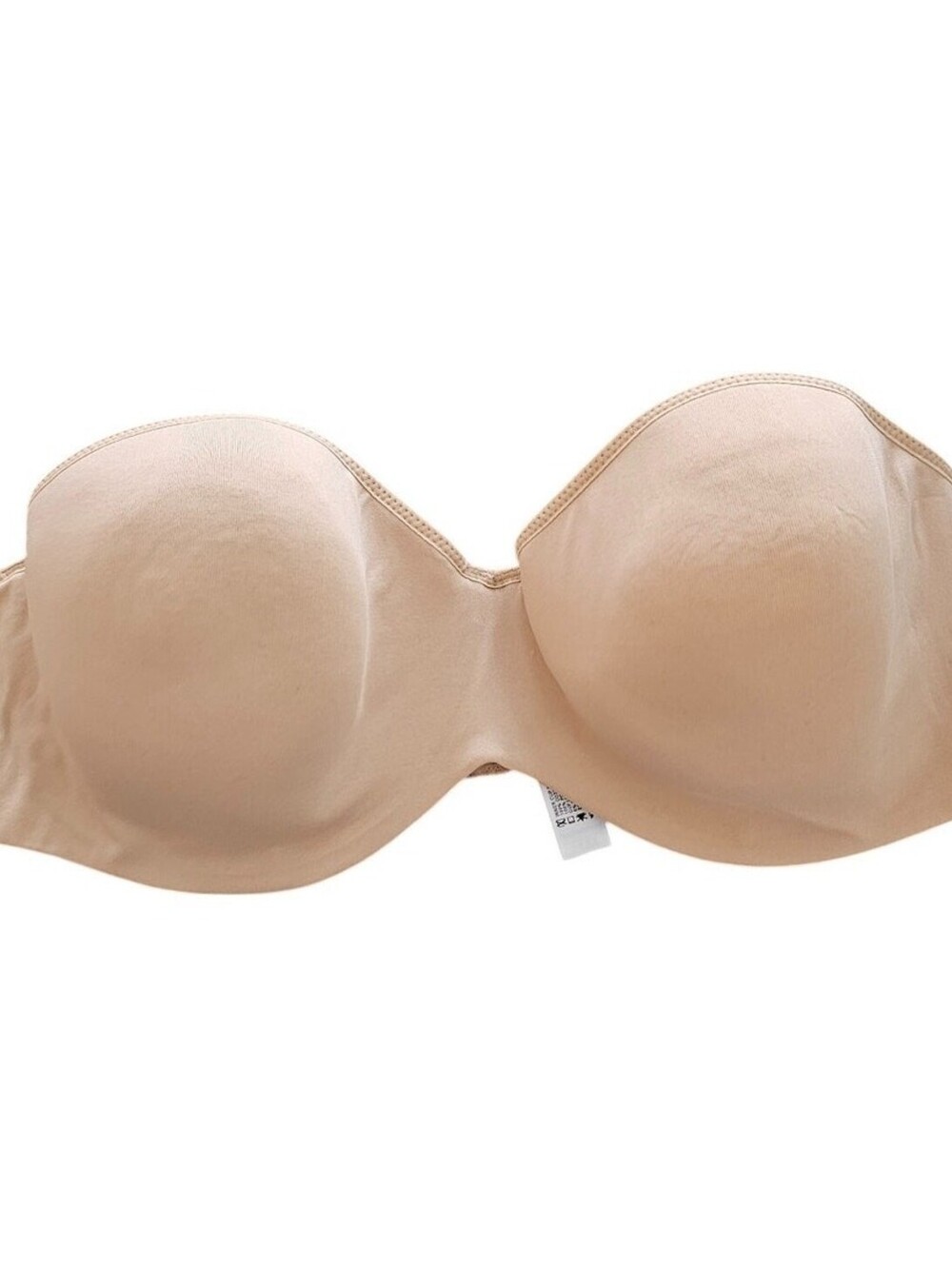Wonderbra Womens Sz 38B Strapless Bra Beige Style 7882